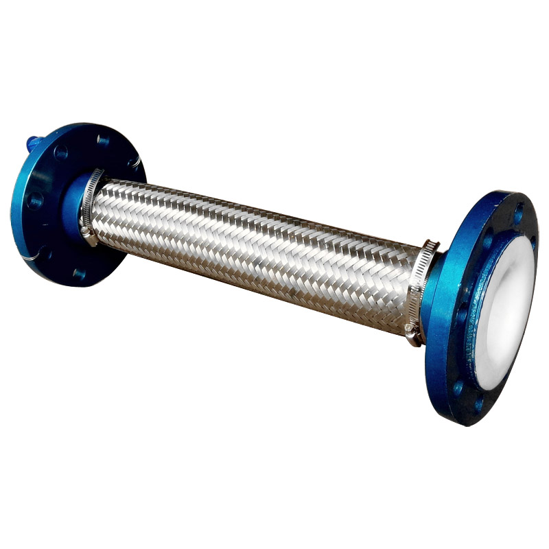 內襯四氟金屬網套軟管兩頭碳鋼法蘭